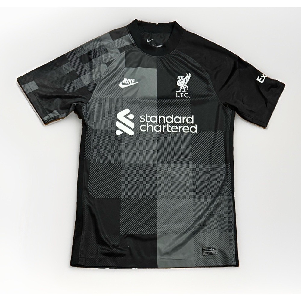 Liverpool FC LFC 2021-22 Nike Goalkeeper Short Sleeve Soccer Jersey Mens Small S